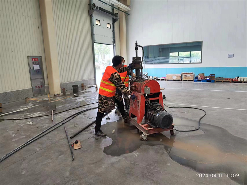 民丰厂房地面下沉塌陷注浆加固施工